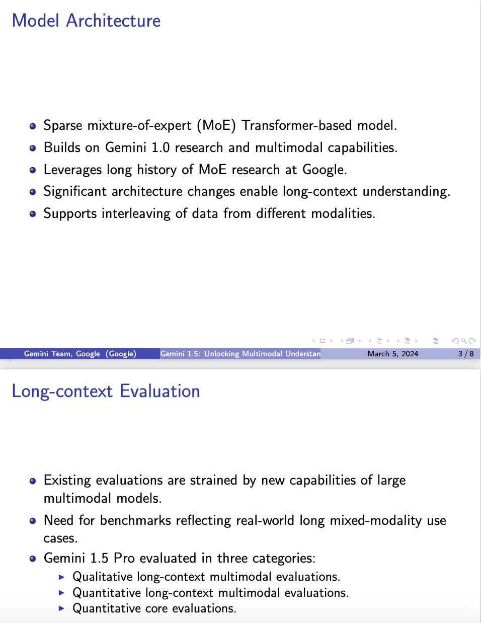 Generated LaTeX slide